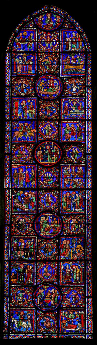 Szene aus dem Leben des heiligen Martin, Kathedrale von Chartres von French School